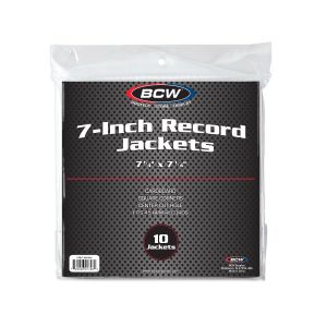 7 Inch Record Paper Jacket - With Hole - White packaging